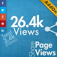 Social Share Page Views AddOn